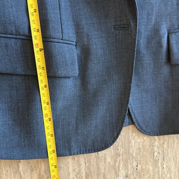 Ann Klein Grey One Button Preppy Wool Blend Dressy ZZ - Picture 11 of 13